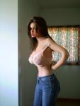 Hot doll in jeans